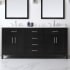Ove Decors Tahoe 72" Free Standing Double Basin Vanity Set with Cabinet and Marble Vanity Top Espresso / Cultured Marble Top