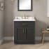 Ove Decors Bailey 30" Free Standing Single Basin Vanity Set with Cabinet and Quartz Vanity Top Matte Black Wood