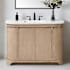 Ove Decors Dain 48" Free Standing Single Basin Vanity Set with Cabinet and Engineered Stone Vanity Top Sahara Birch