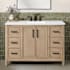 Ove Decors Solas 48" Free Standing Single Basin Vanity Set with Cabinet and Engineered Stone Vanity Top Sahara Birch