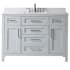 Ove Decors Tahoe 48" Free Standing Single Basin Vanity Set with Cabinet and Cultured Marble Vanity Top Dove Grey / Cultured Marble Top