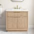 Ove Decors Xander 36" Free Standing Single Basin Vanity Set with Cabinet and Stone Composite Vanity Top Sahara Birch
