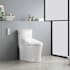 Ove Decors Volta 1.06 / 1.6 GPF Dual Flush One Piece Elongated Toilet with Left Hand Lever - Bidet Seat Included White