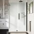 Ove Decors Endless 72" High x 60" Wide x 34" Deep Hinged Semi Frameless Shower Enclosure with Clear Glass Oil Rubbed Bronze