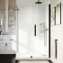 Ove Decors Endless 72" High x 59-13/16" Wide x 30-1/2" Deep Hinged Semi Frameless Shower Enclosure with Clear Glass Oil Rubbed Bronze
