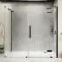 Ove Decors Endless 72" High x 68-1/8" Wide x 32-3/16" Deep Hinged Semi Frameless Shower Enclosure with Clear Glass Black