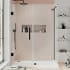 Ove Decors Endless 72" High x 53-1/8" Wide x 32-13/16" Deep Hinged Semi Frameless Shower Enclosure with Clear Glass Oil Rubbed Bronze
