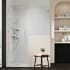 Ove Decors Endless 72" High x 53-7/8" Wide x 31-1/8" Deep Hinged Semi Frameless Shower Enclosure with Clear Glass Satin Nickel