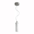 Oxygen Lighting Lotus 3" Wide 1 Light Mini Fluorescent Pendant with Glass Cylinder Shade Satin Nickel