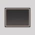 Oxygen Lighting Dusk 48" W x 36" H Modern Rectangular Aluminum Framed Bathroom Wall Mirror with LED Lighting Black