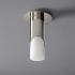 Oxygen Lighting Ellipse Single Light 6" Wide Integrated LED Flush Mount Ceiling Fixture with 2-3/4" Diameter Diffuser Polished Chrome