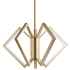 Oxygen Lighting Acadia 5 Light 30" Wide LED Chandelier Aged Brass