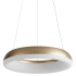 Oxygen Lighting Roswell 16" Wide LED Ring Chandelier Aged Brass