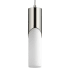 Oxygen Lighting Ellipse 13" Tall LED Single Pendant with Frosted Glass Shade Polished Nickel