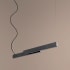 Oxygen Lighting Klone 2 Light 40" Wide LED Linear Chandelier Black