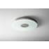 Oxygen Lighting Single Light 21" Wide Integrated LED Flush Mount Drum Ceiling Fixture Satin Nickel