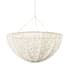Palecek Quinn 4 Light 37" Wide Pendant Off White