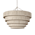 Palecek Everly 6 Light 49" Wide Chandelier Taupe