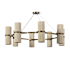 Palecek Sinclair 16 Light 51" Wide Ring Chandelier Antique Brass
