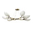 Palecek Terrence 8 Light 50" Wide Linear Chandelier Brass
