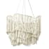Palecek Elena 4 Light 28" Wide Beaded Waterfall Chandelier Brushed Nickel