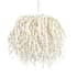 Palecek Windblown 3 Light 29" Wide Beaded Chandelier Off White
