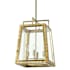 Palecek Watson 4 Light 15" Wide Pendant Antique Brass