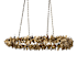 Palecek Siena 8 Light 61" Wide Ring Chandelier Antique Brass
