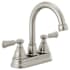 Peerless Elmhurst 1 GPM Centerset Bathroom Faucet with Push Pop-Up Drain Assembly Brilliance Brushed Nickel