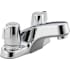 Peerless Core 1.0 GPM Bathroom Faucet Centerset with Double Ergonomic Blade Handles and Push Pop Drain Assembly  - Lifetime Limited Warranty Chrome