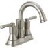 Peerless Westchester 1 GPM Centerset Bathroom Faucet with Push Pop-Up Drain Assembly - Lifetime Limited Warranty Brushed Nickel