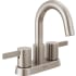 Peerless Precept 1 GPM Centerset Bathroom Faucet with Push pop-Up Drain Assembly Brushed Nickel