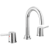 Peerless Precept Two Handle Widespread Bathroom Faucet with Metal Pop-up Drain Assembly Chrome