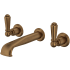 Perrin and Rowe Edwardian 1.2 GPM Wall Mounted Widespread Bathroom Faucet English Bronze