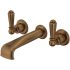 Perrin and Rowe Edwardian Wall Mounted Tub Filler English Bronze