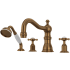 Perrin and Rowe Edwardian Deck Mounted Roman Tub Filler with Built-In Diverter - Includes Hand Shower English Bronze