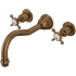 Perrin and Rowe Edwardian Wall Mounted Tub Filler English Bronze