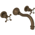 Perrin and Rowe Georgian Era 1.2 GPM Wall Mounted Widespread Bathroom Faucet English Bronze