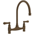 Perrin and Rowe Georgian Era 1.5 GPM Widespread Bridge Kitchen Faucet English Bronze