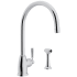 Perrin and Rowe Holborn 1.8 GPM Single Hole Kitchen Faucet - Includes Side Spray Polished Chrome