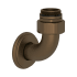Perrin and Rowe Exposed Thermostatic Valve Bottom Return Elbow English Bronze