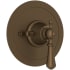 Perrin and Rowe Georgian Era Thermostatic Valve Trim Only with Single Lever Handle - Less Rough In English Bronze
