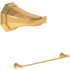 Perrin and Rowe Deco 18" Towel Bar English Gold