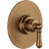 Perrin and Rowe Georgian Era Pressure Balanced Valve Trim Only with Single Lever Handle and Volume Control - Less Rough In English Bronze