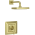 Pfister Park Avenue Single Handle Shower Trim Package with Single Function Rain Shower Head Brushed Gold