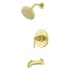 Pfister Capistrano Tub and Shower Trim Package with 1.8 GPM Multi Function Shower Head Brushed Gold