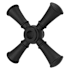 Pfister Tisbury 3-Handle Tub Filler Cross Handle Kit Spot Defense Matte Black