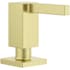 Pfister Modern Square Deck Mounted Soap Dispenser with 18 oz Capacity Brushed Gold