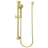 Pfister Holliston 1.75 GPM Multi Function Hand Shower Package - Includes Slide Bar, Hose, and Wall Supply Brushed Gold