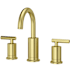 Pfister Contempra 1.2 GPM Widespread Bathroom Faucet with Pforever Seal, Pfast Connect, and Push and Seal Technologies - Includes Pop-Up Drain Assembly Brushed Gold